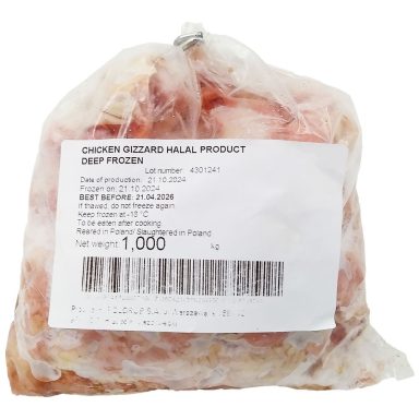 Chicken Gizzards Fresh Frozen 10 x 1 kg.