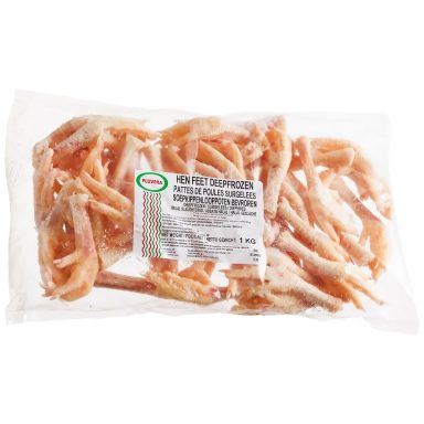 Strong Chicken Halal Pluvera - Hen Feet 10 x 1 kg.